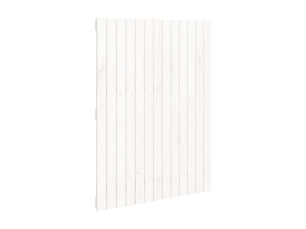 Wall-mounted headboard, white, 82.5x3x110 cm, solid pine wood, 27860WUHD