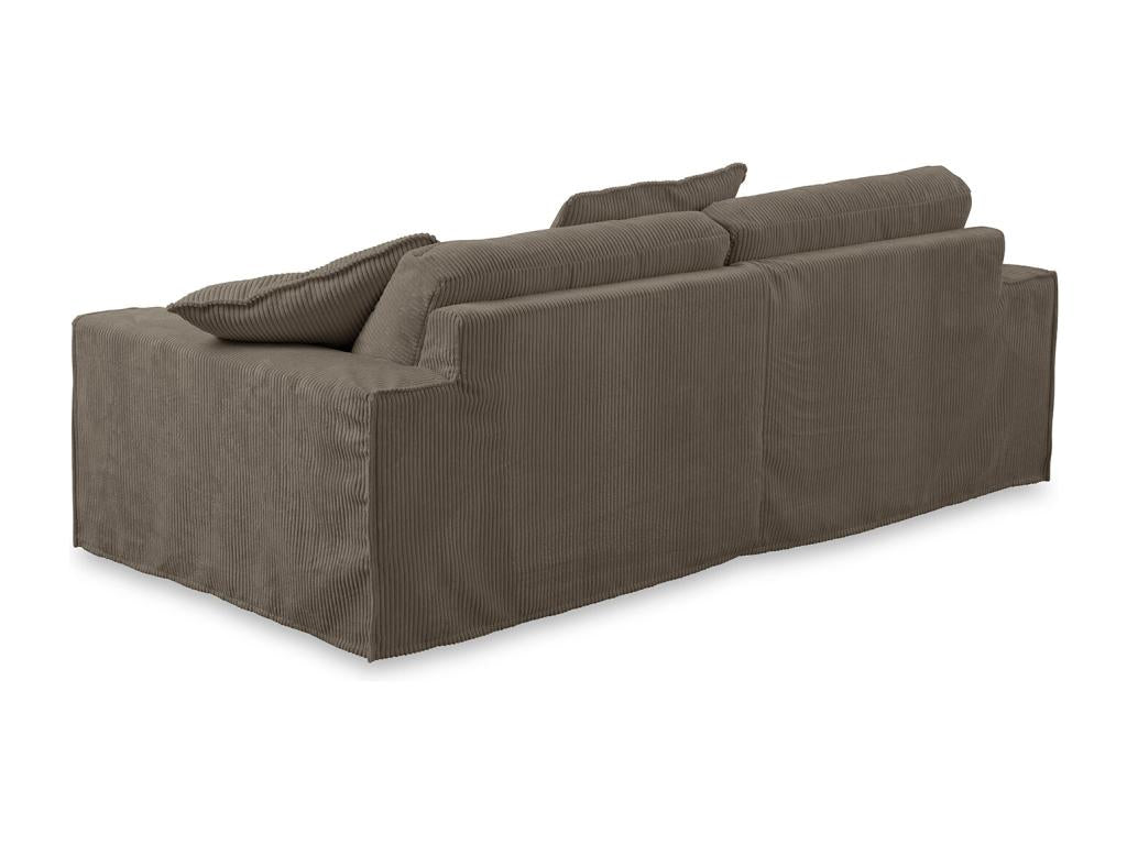 Sofa - brown corduroy - Homelumiere