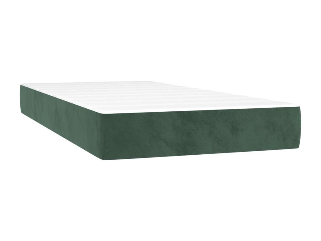 Bed base with Homelumiere bed light and dark green LED mattress 120x190 cm