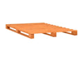 Brown Pallet Bed Frame Solid Pine Wood 140x200