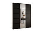 Homelumiere 5 Sliding Door Wardrobe 235.2/200/60 3 Doors White/Black/Black