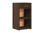 2-piece bedside tables, brown oak, 35x34x65cm, engineered wood