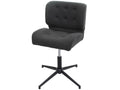 Homelumiere-H42 office chair, dark grey fabric, black legs