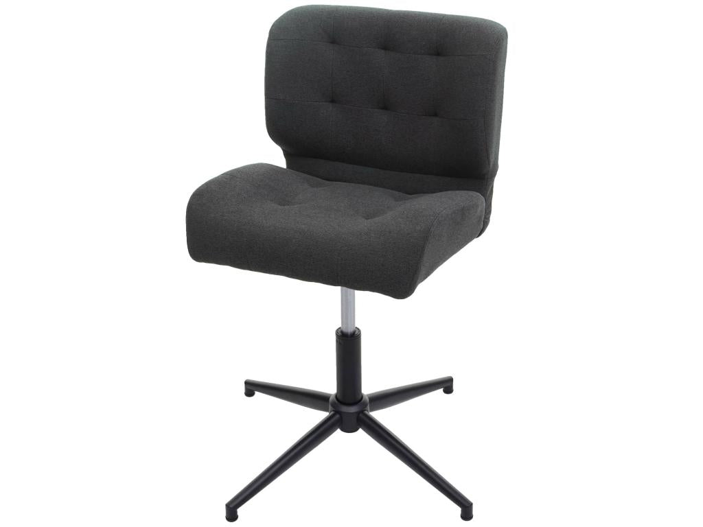 Homelumiere-H42 office chair, dark grey fabric, black legs