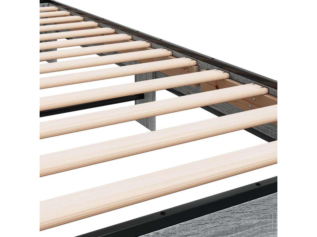Homelumiere grey bed frame without mattress 100x200 cm