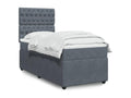 Homelumiere bed base with dark grey mattress 100x200 cm