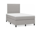Delimoa bed base with light grey mattress 120x200 Fabric 92475BRKB