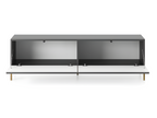 TV stand - 140 cm - black slats - Homelumiere