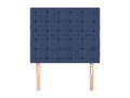 2-Piece Headboard Set, Blue, 90x5x78/88 cm, Fabric