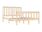 Solid pine wood bed frame 120x190 cm Small Double