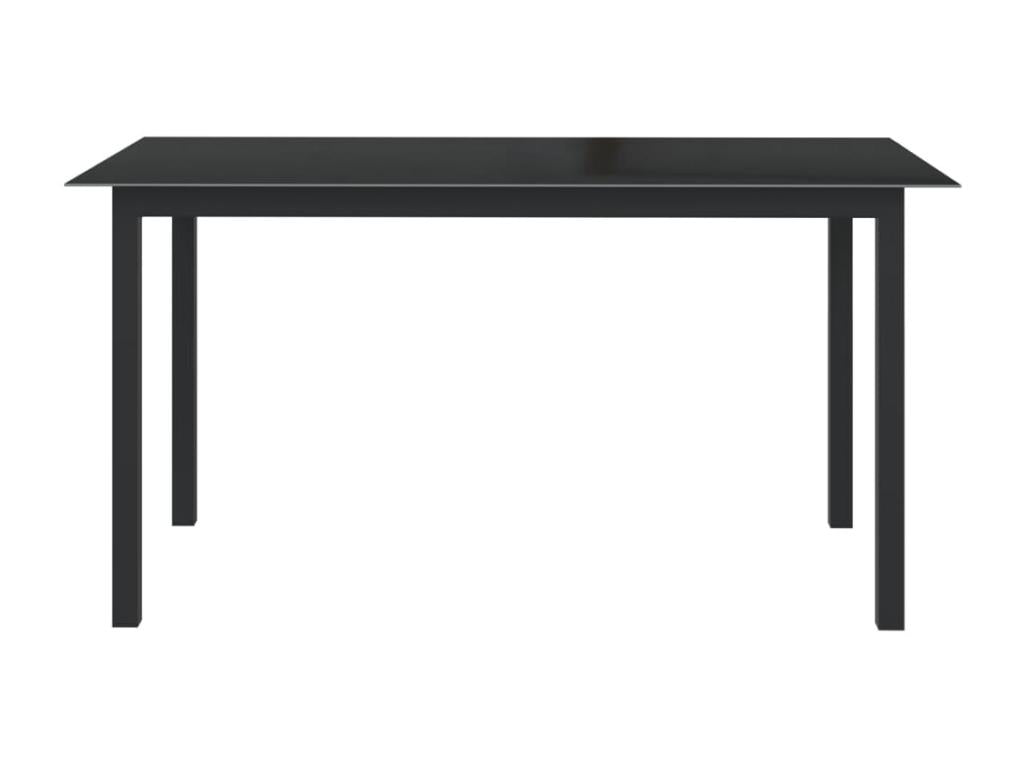 7-piece garden dining set, aluminum, anthracite, 2