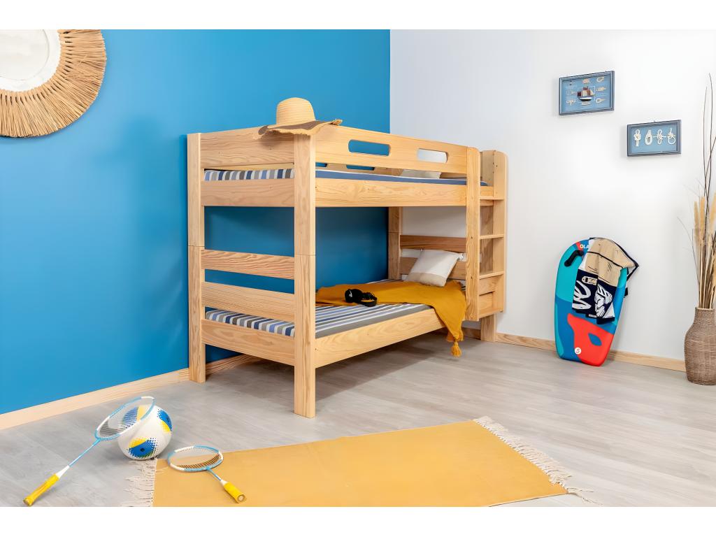 Homelumiere solid wood bunk bed with separable sides - clear varnish