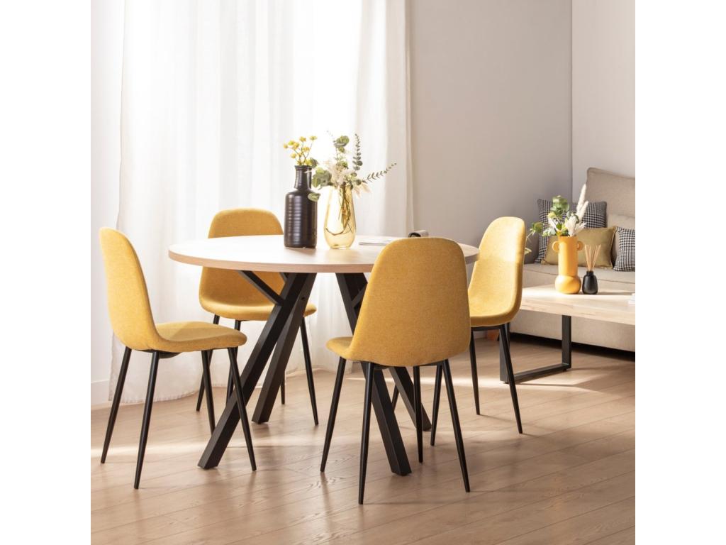 Homelumiere fabric dining chair, 45x86 cm - Homelumiere