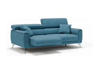 Homelumiere Sofa with sliding seats in soft waterproof fabric T02 169 cm Sky Blue