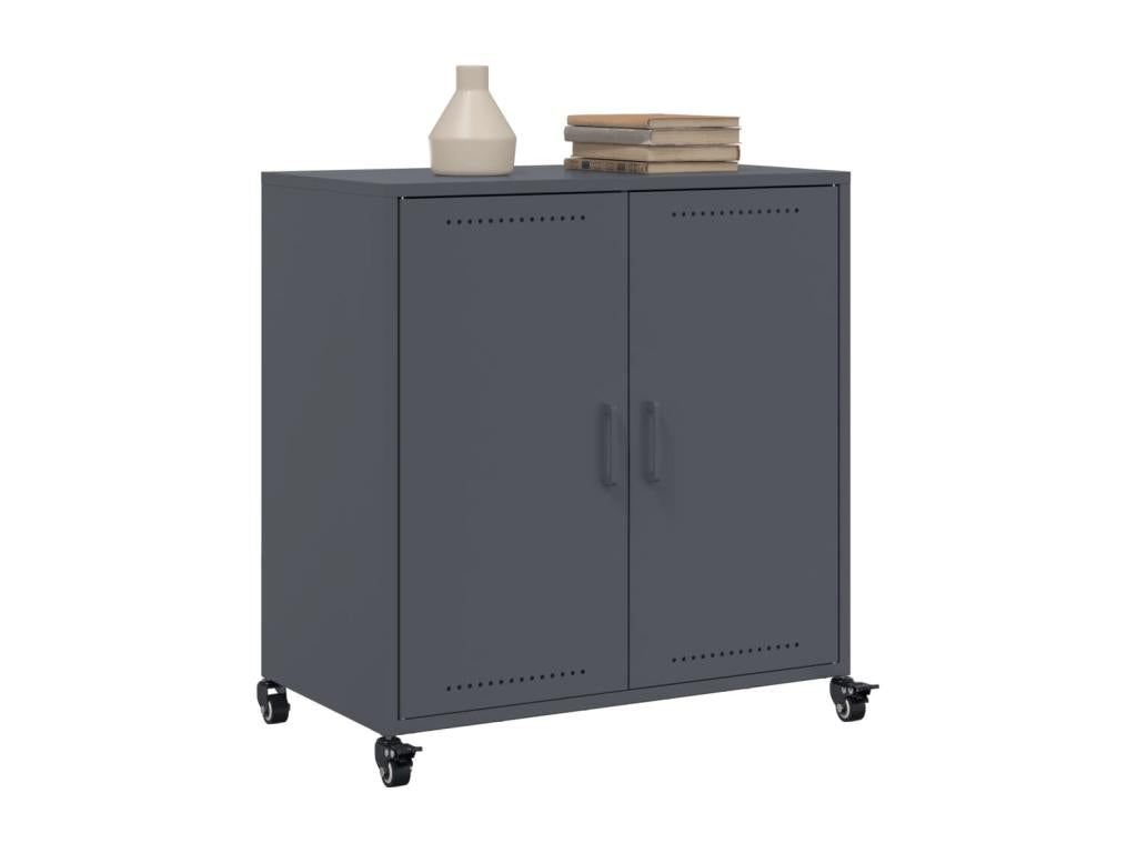 Anthracite sideboard 68.5x39x72 cm steel 18109SIPC