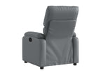 Electric Recliner Chair, Grey Faux Leather 16613HYZC