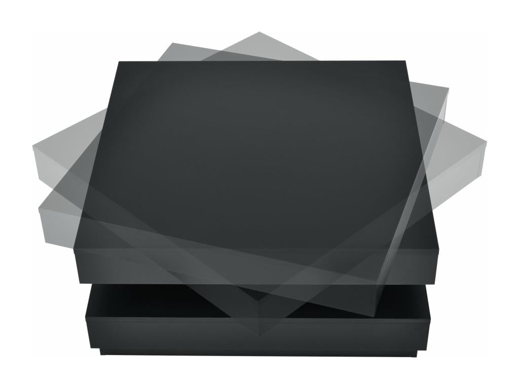 Coffee table with brown wooden top 76x76x38 cm 03 0004129