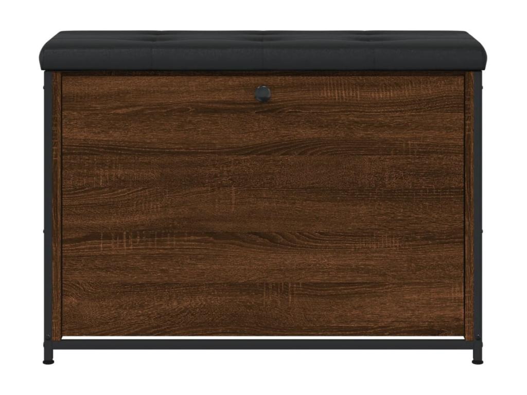 Shoe bench with drop-down drawer, smoked oak, 82x32x56 cm, 56802UCTQ