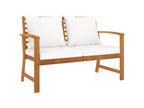 3-piece garden furniture set with cushions, solid wood, Homelumiere 2