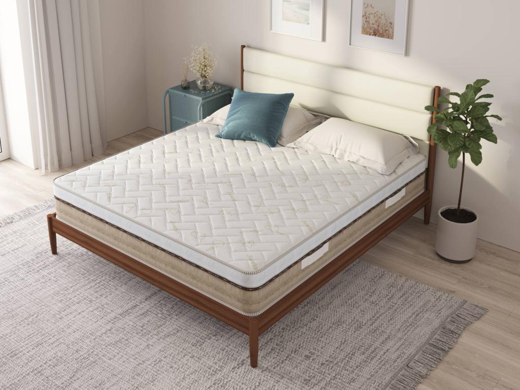 Delimoa Double Mattress High-Quality Mattress Ergonomic Mattress Pocket Spring Mattress Made in Italy 160x200x25 cm 51542IKUA