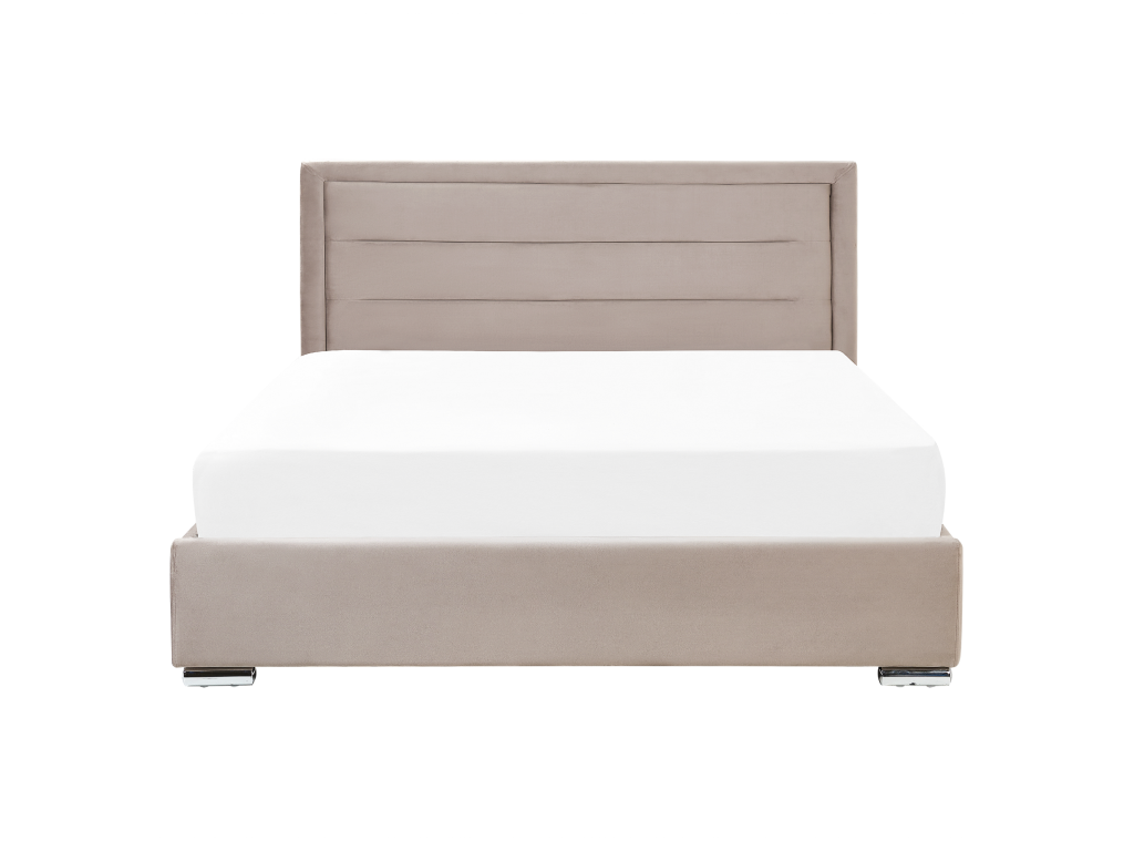 Homelumiere Velvet Ottoman Bed 160x200 cm Homelumiere