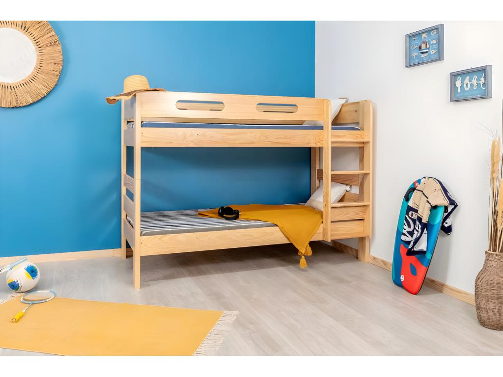 Homelumiere solid wood bunk bed with separable sides - clear varnish