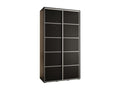 Homelumiere 4-Door Sliding Wardrobe 235.2/140/60 cm, 2 Doors, Black/Black/Silver