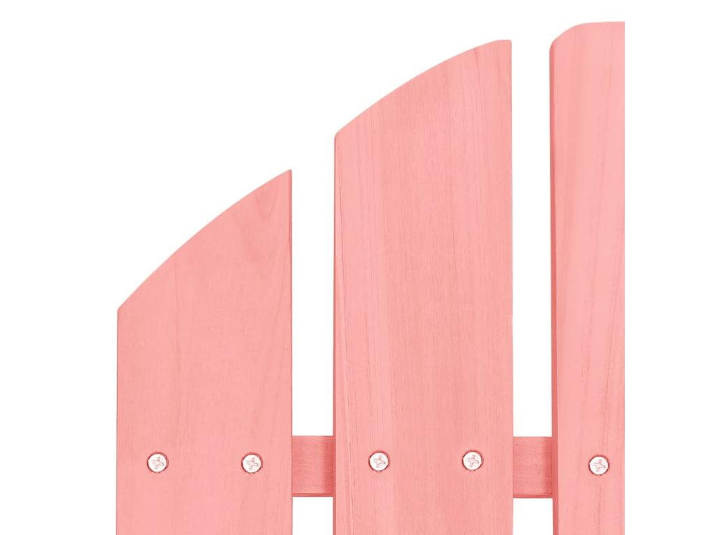 Homelumiere garden chair with solid pink fir wood ottoman