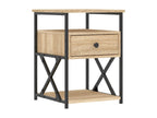 Homelumiere oak bedside table, 40x42x55 cm, engineered wood