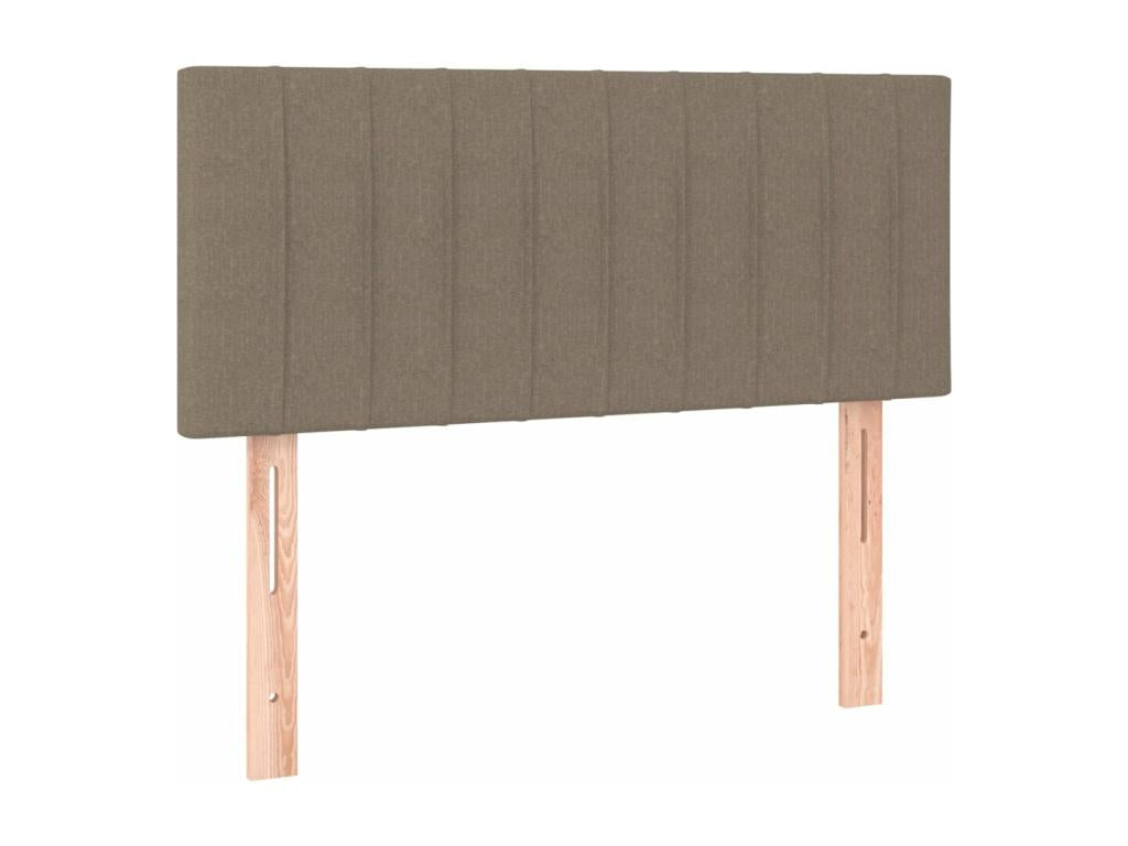 Upholstered bed base with mattress and LED lighting, Homelumiere 90x190 cm, fabric