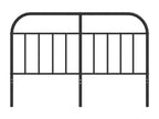 Black metal headboard 150 cm