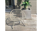 Homelumiere - Homelumiere Outdoor Chair in Polypropylene with Beige Metal Legs