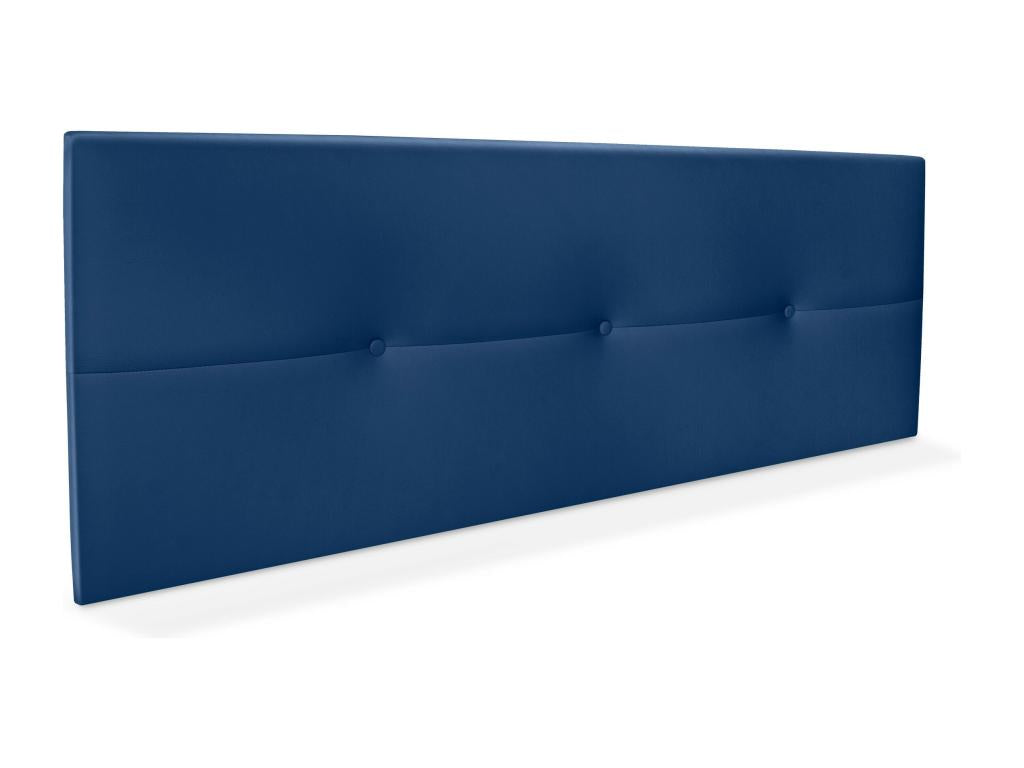 Homelumiere Faux Leather Headboard with Buttons 135x50cm for 120/135cm Beds - Blue
