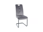 Homelumiere Chair - Velvet - Dark Grey - W 43 x H 101 cm