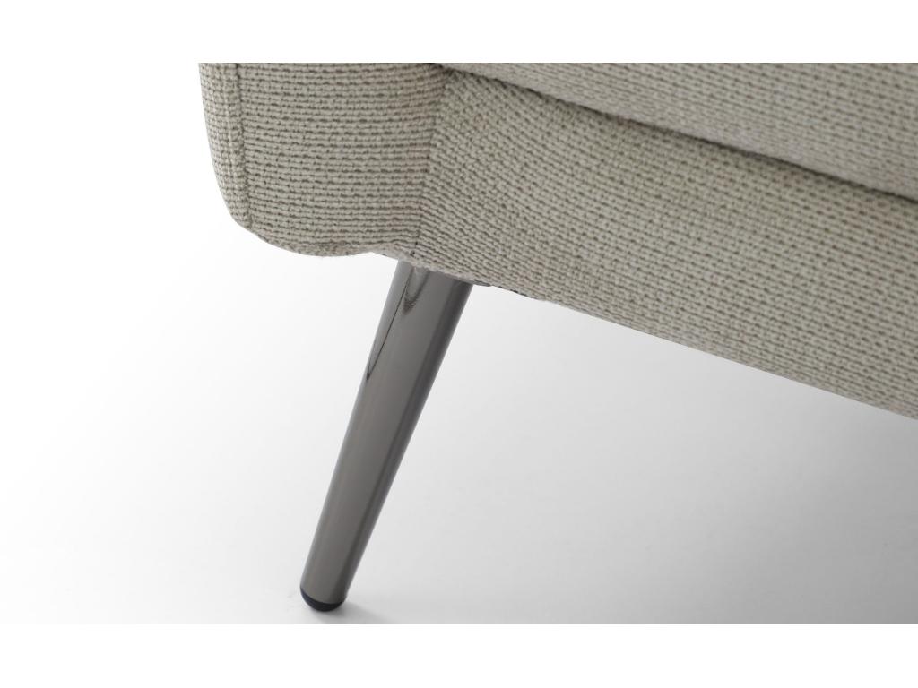 Modern armchair with high backrest, Homelumiere soft beige fabric