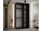 Homelumiere 4-Door Sliding Wardrobe 235.2/140/60 cm, 2 Doors, Black/Black/Silver