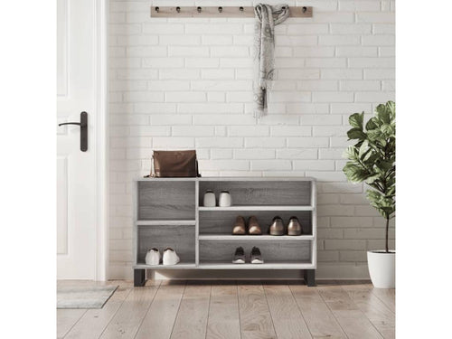 Delimoa grey shoe cabinet 102x36x60 Engineered wood 22937KJEV