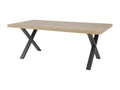 Dining table 200x100 cm with X-shaped legs, Homelumiere