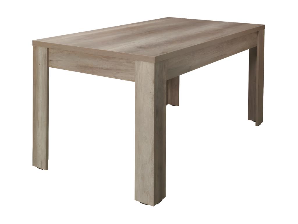 Homelumiere dining room set in oak finish - Sideboard with display cabinet, mirrors, and 180cm table