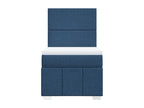 Homelumiere bed base with mattress, blue, 100x200 cm, fabric
