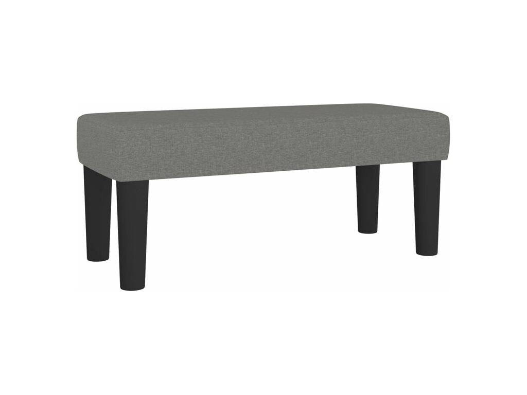 Homelumiere bed base with dark grey 100x200 mattress, fabric