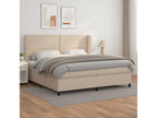 Upholstered bed base with Cappuccino mattress 200x200 cm