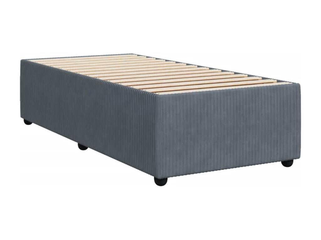Homelumiere bed base with dark grey mattress 100x200 cm