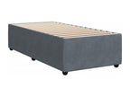 Homelumiere bed base with dark grey mattress 100x200 cm