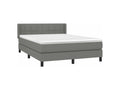 Homelumiere bed base with dark grey mattress 140x190 fabric