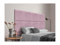 Homelumiere Upholstered Headboard in High-Quality Faux Leather, Homelumiereerie, Composed of Interchangeable Self-Adhesive Panels, Pink, 200 cm