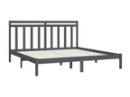 Grey Solid Wood Bed 200x200 4