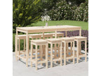 9-Piece Garden Bar Set, Solid Pine Wood 09501HMNL