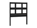 Black Headboard 95.5x4x100 Solid Pine Wood