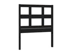 Black Headboard 95.5x4x100 Solid Pine Wood